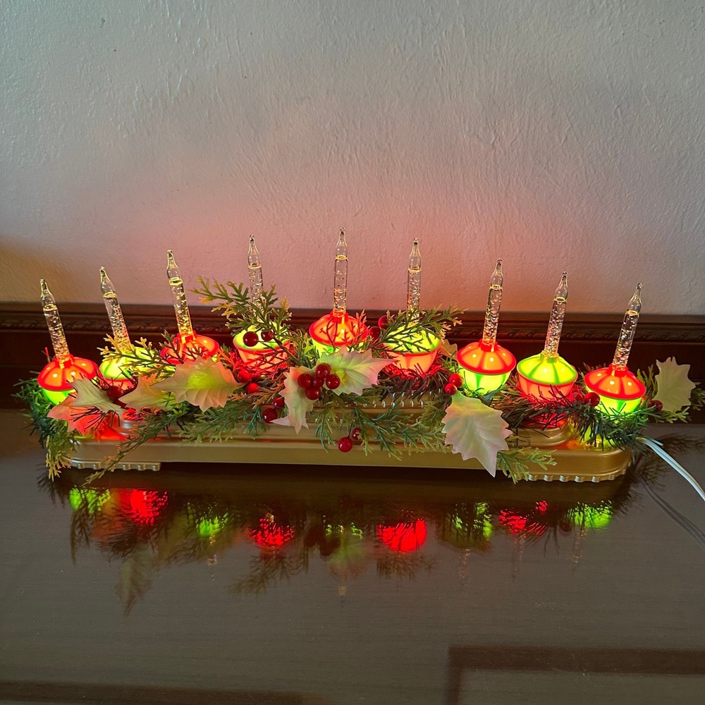 Miles Kimball Retro Bubble Light Centerpiece Includes 9 Nostalgic Bubble Lights - Picture 5 of 8